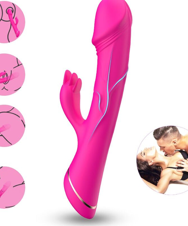ARMONY - DILDO VIBRATORE CONIGLIO IN SILICONE FUCSIA