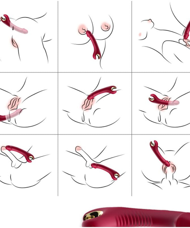 ARMONY - VIBRATORE E ROTATORE PRINCE DILDO ROSSO