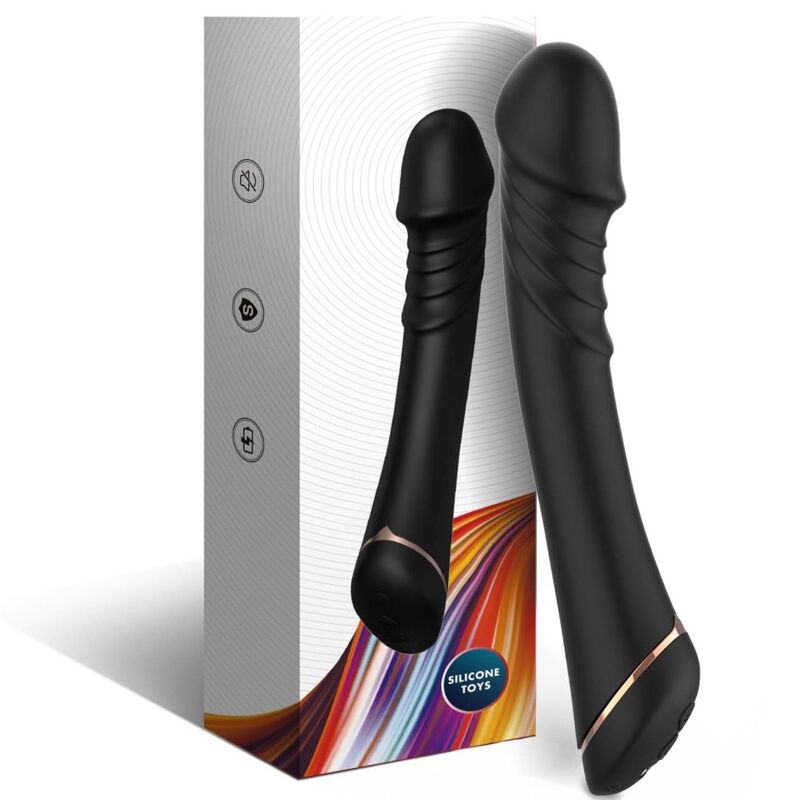 ARMONY - VIBRATORE DILDO IN SILICONE NERO