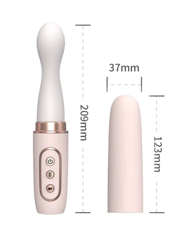 ARMONY - VIBRATORE ROTATORE E MACCHINA TELESCOPICA AUTOMATICA GIALLO