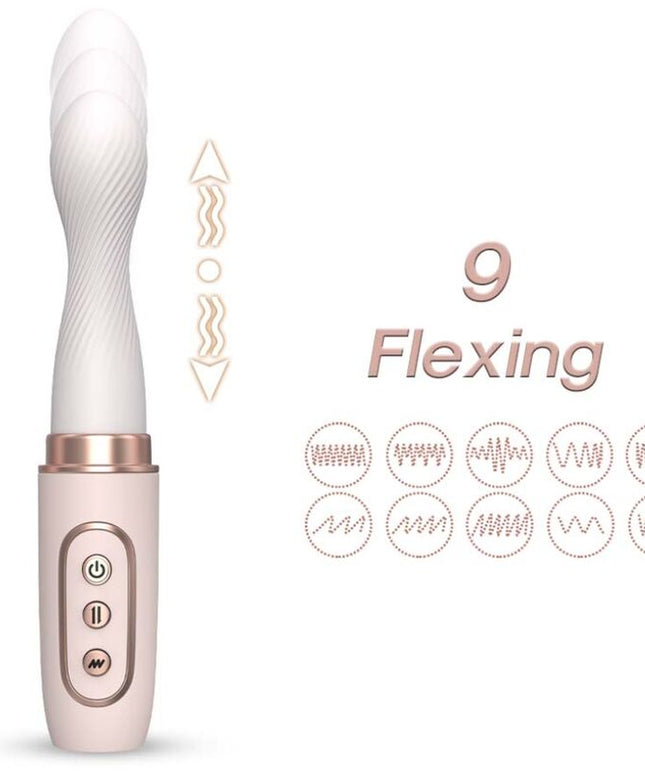 ARMONY - VIBRATORE ROTATORE E MACCHINA TELESCOPICA AUTOMATICA GIALLO