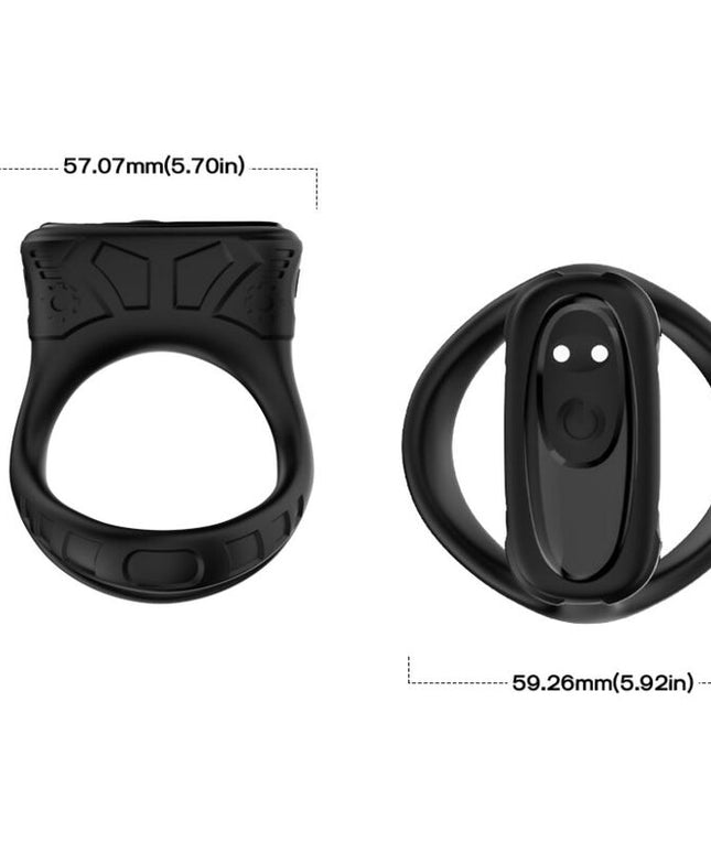 ARMONY - ANELLO VIBRATORE E MULTIPOSIZIONE NERO