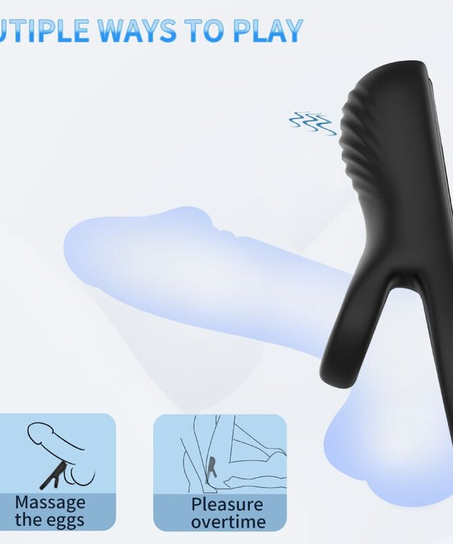 ARMONY - VIBRATORE DOPPIO ANELLO NERO