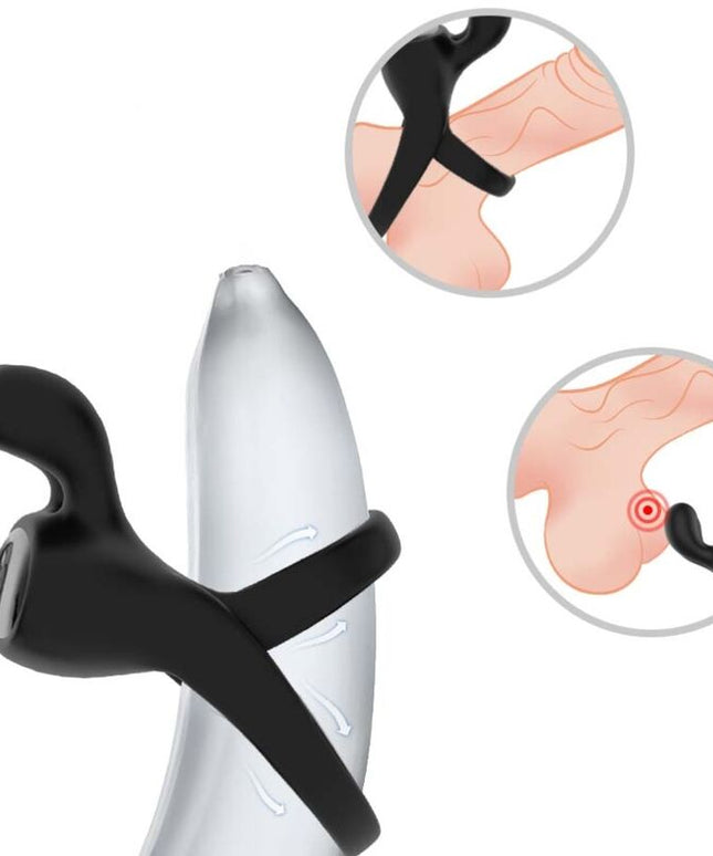 ARMONY - ANELLO VIBRATORE RABBIT NERO