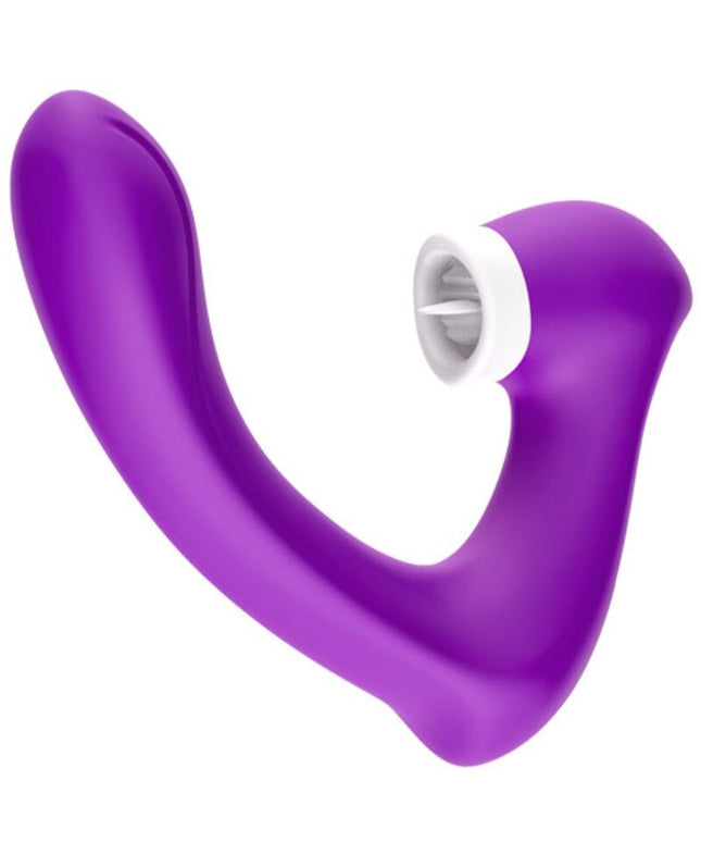 ARMONY - SECRETKISS LECCATO CLIT VIBRANTE E VIBRATORE CURVO VIOLA
