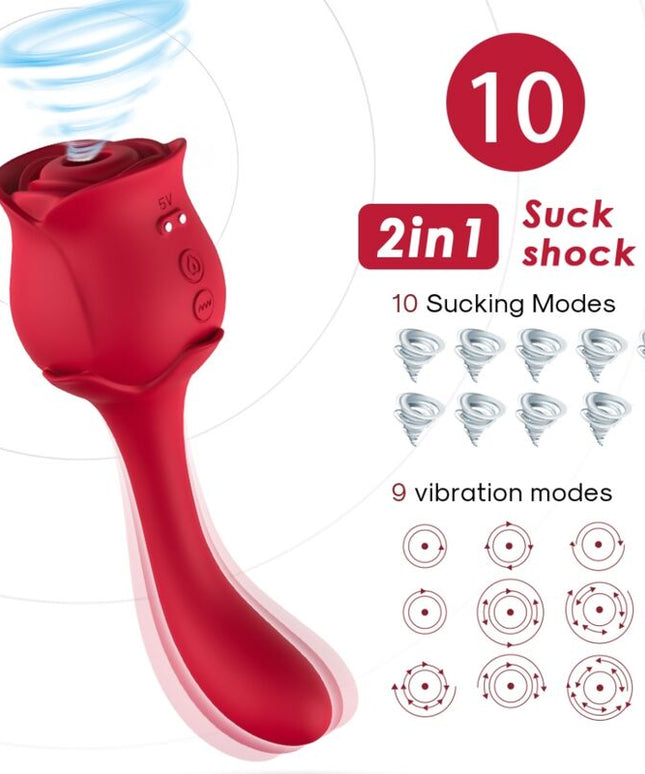 ARMONY - ROSELOVER LECCA CLIT VIBRANTE E STIMOLATORE ROSSO