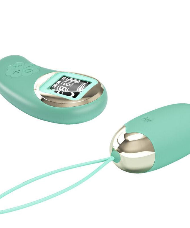 pretty love miniera di uovo vibrante con telecomando verde