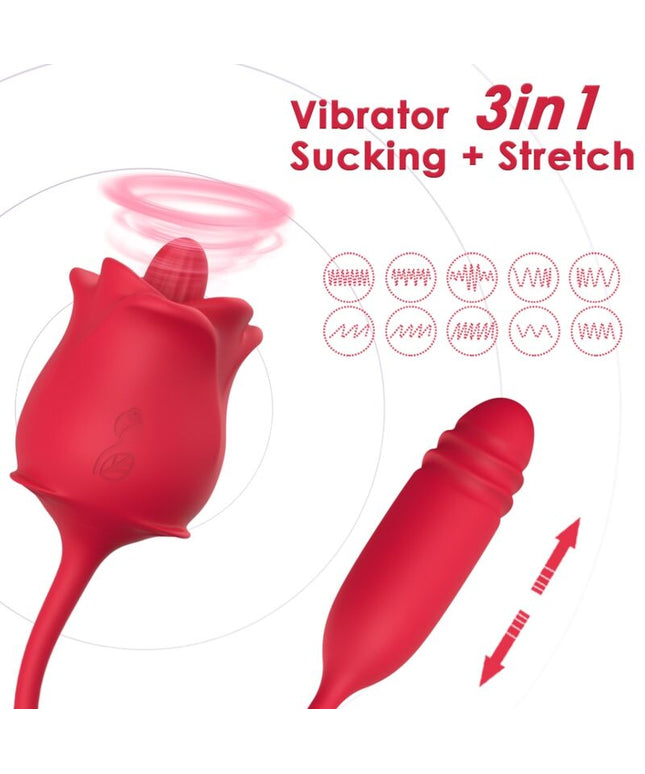 ARMONY - STIMOLATORE E VIBRATORE ROSA COLA ROSSO