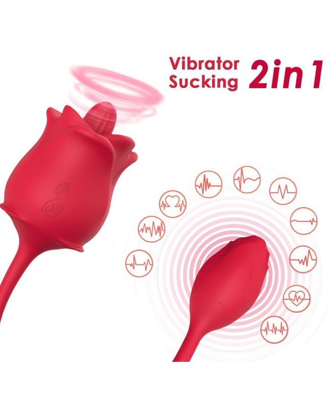 ARMONY - STIMOLATORE E VIBRATORE ROSA COLA ROSSO