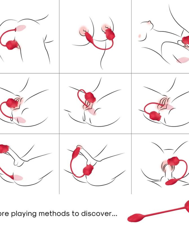 ARMONY - STIMOLATORE E VIBRATORE ROSA COLA ROSSO