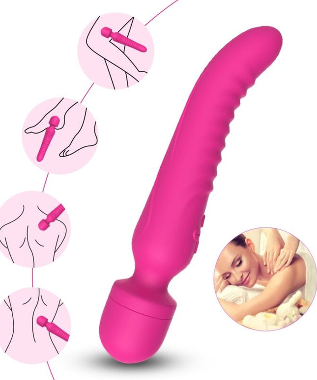 ARMONY - MISSION MASSAGGIATORE E VIBRATORE EFFETTO CALORE FUCSIA