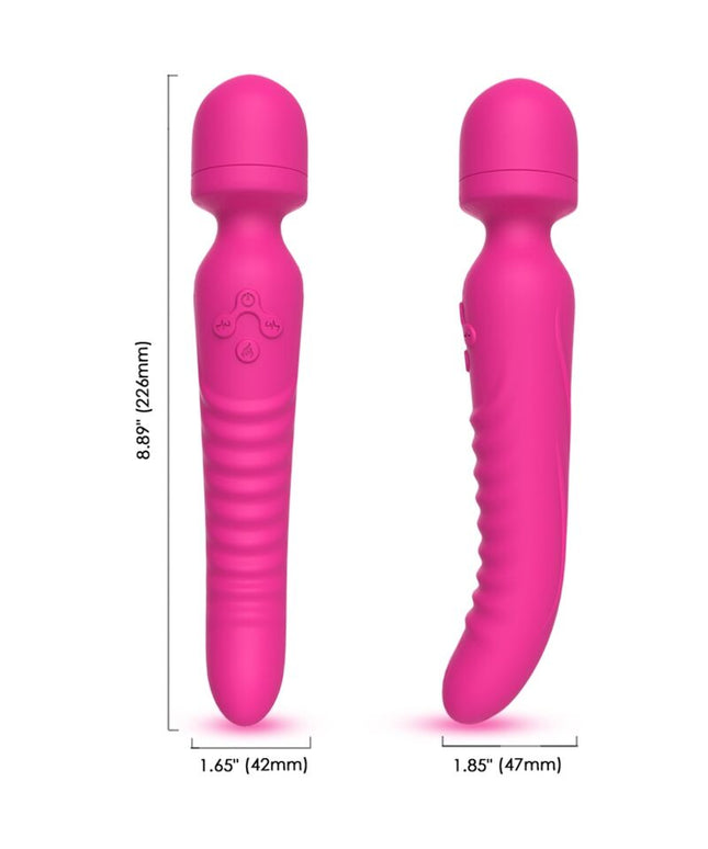 ARMONY - MISSION MASSAGGIATORE E VIBRATORE EFFETTO CALORE FUCSIA