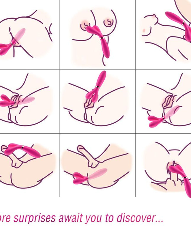 ARMONY - MASSAGGIATORE E VIBRATORE A Y-WAND DOPPIA TESTA FUCSIA