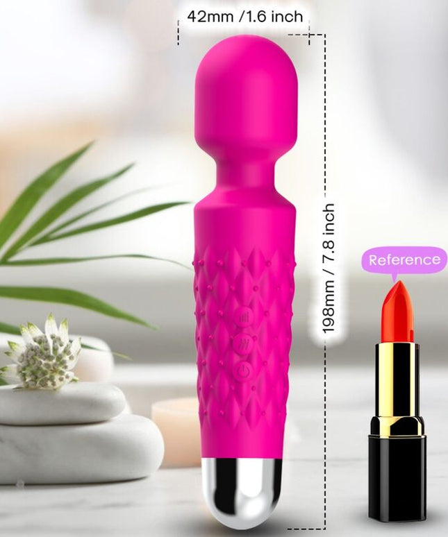 ARMONY - MASSAGGIATORE E VIBRATORE POSTINO TESTA SUPER FLESSIBILE FUCSIA