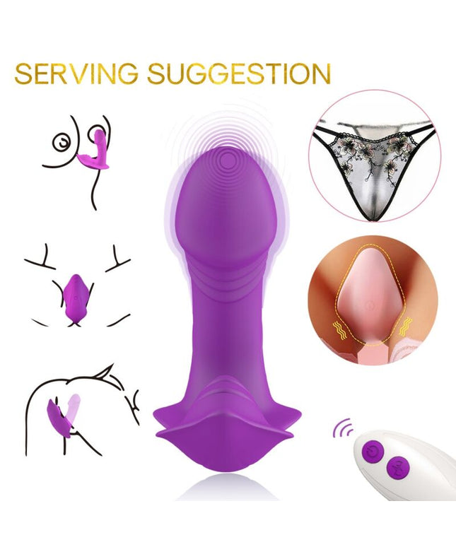 ARMONY - VIBRATORE FISCHIETTO INTRODUCIBILE TELECOMANDO VIOLA