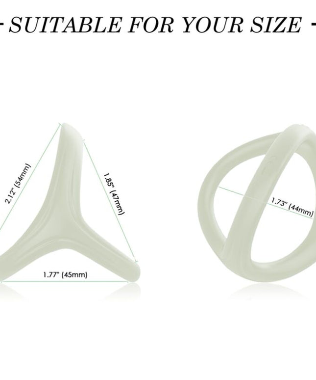 ARMONY - ANELLO TRESOR DOPPIO IN SILICONE LUMINOSO