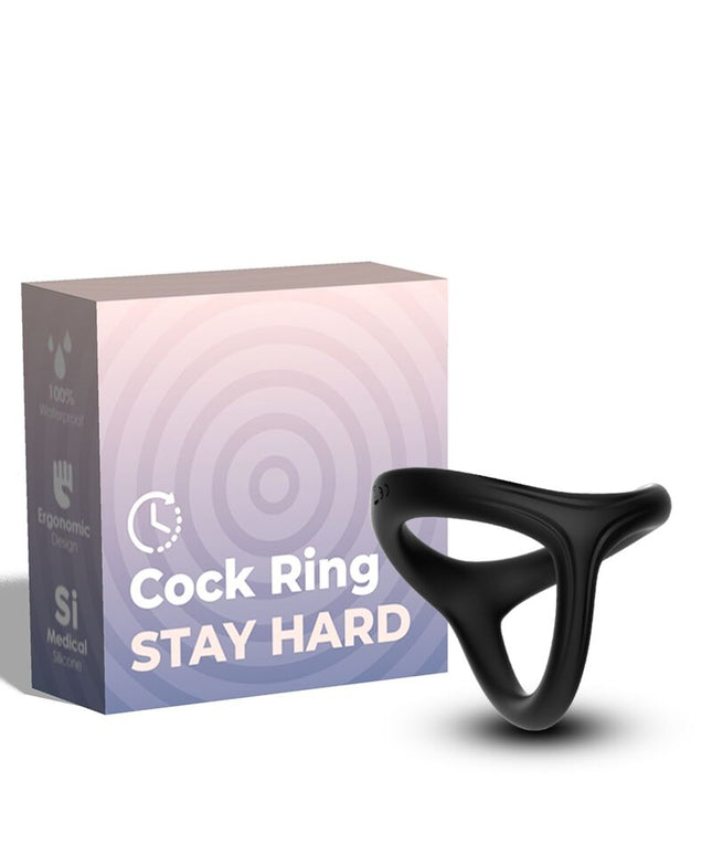 ARMONY - ANELLO TRESOR DOPPIO IN SILICONE NERO