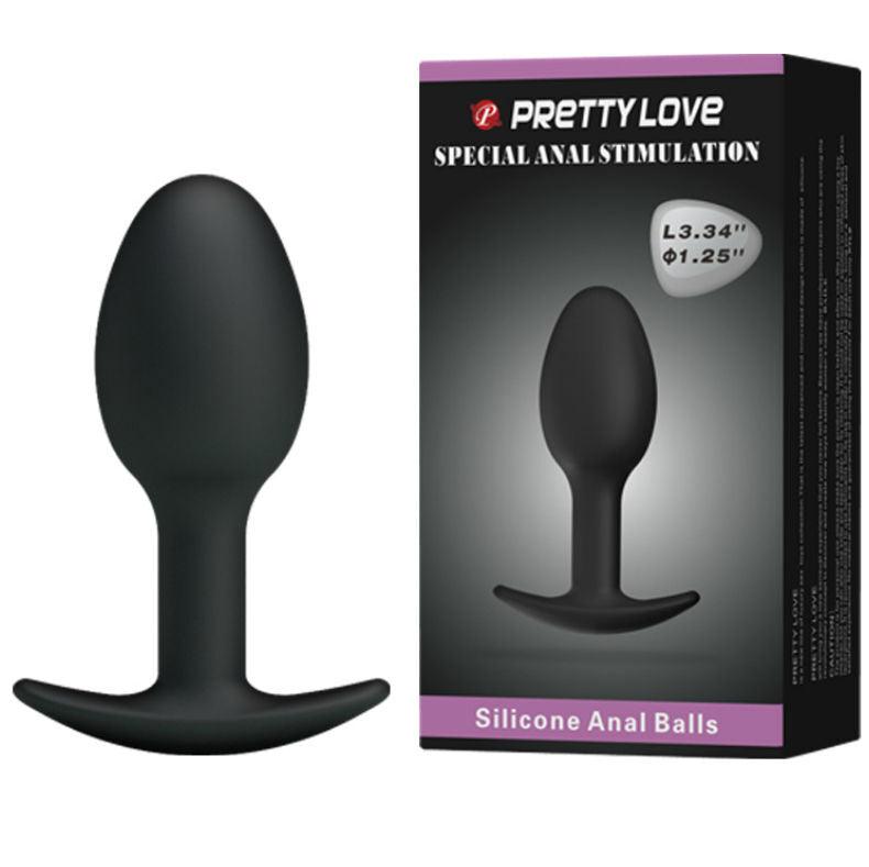 PRETTY LOVE - PLUG ANALE IN SILICONE 6.5 CM NERO - Only Vibes