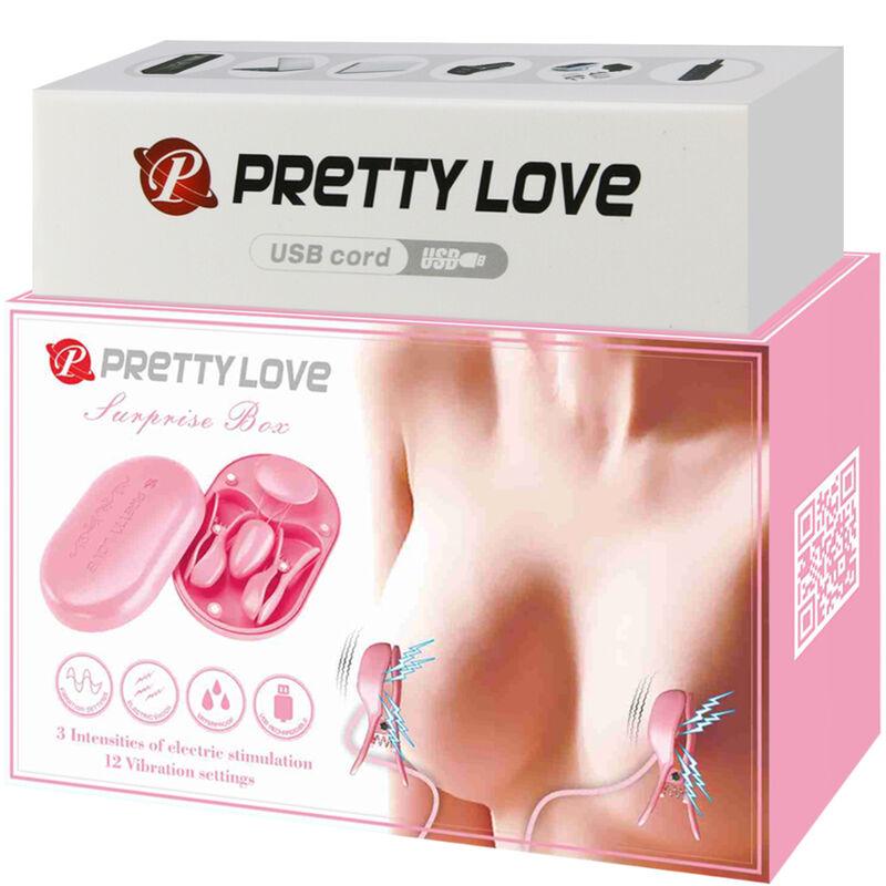 pretty love scatola a sorpresa pinzette per elettrostimolazione rosa