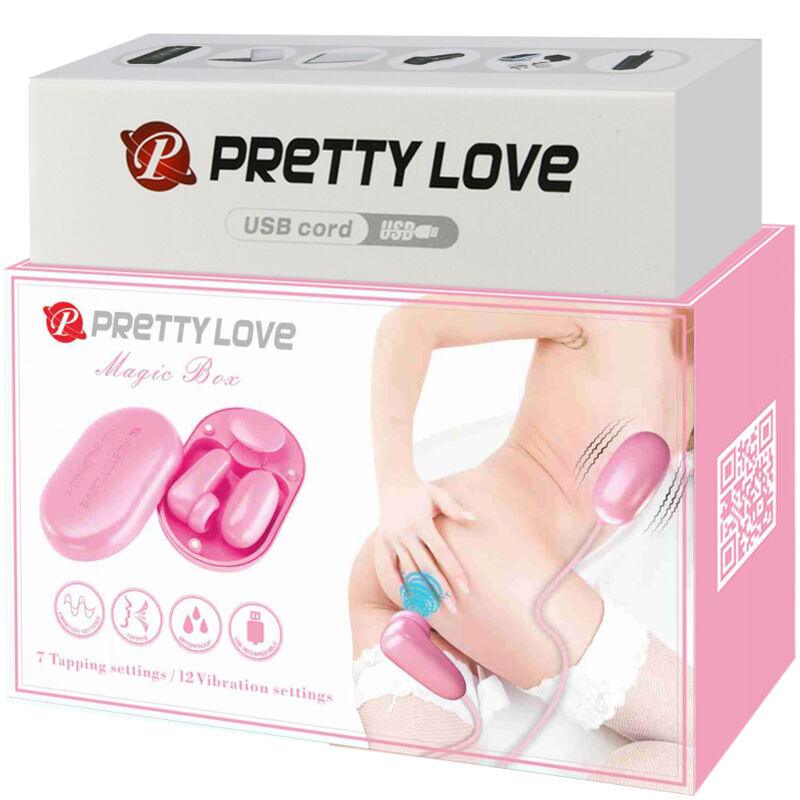 pretty love proiettile vibrante magic box e stimolatore rosa