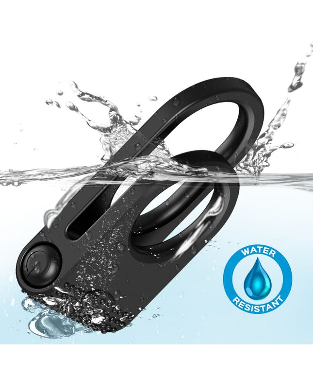 ARMONY - TWINS DOPPIO ANELLO VIBRATORE PER COPPIA NERO