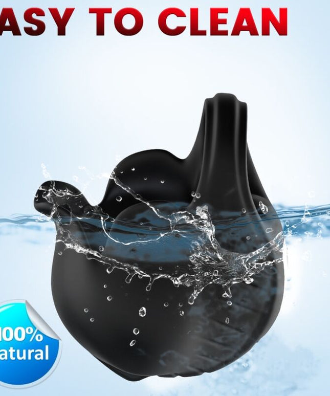 ARMONY - ANELLO VIBRATORE A COPPE NERO