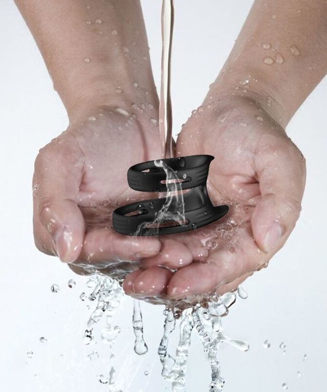 ARMONY - ANELLO DOPPIO ELASTICO DUALRING NERO