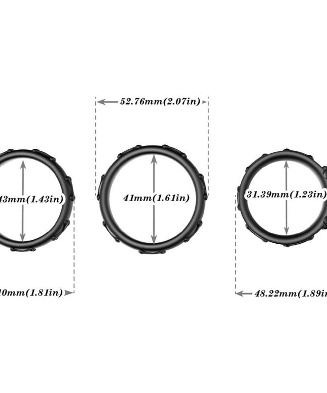 ARMONY - ANELLI CALAVERA SILICONE NERO