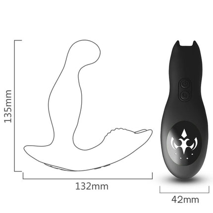 ARMONY - BAT KING VIBRATORE ROTATORE ANALE DELLA PROSTATA TELECOMANDO NERO