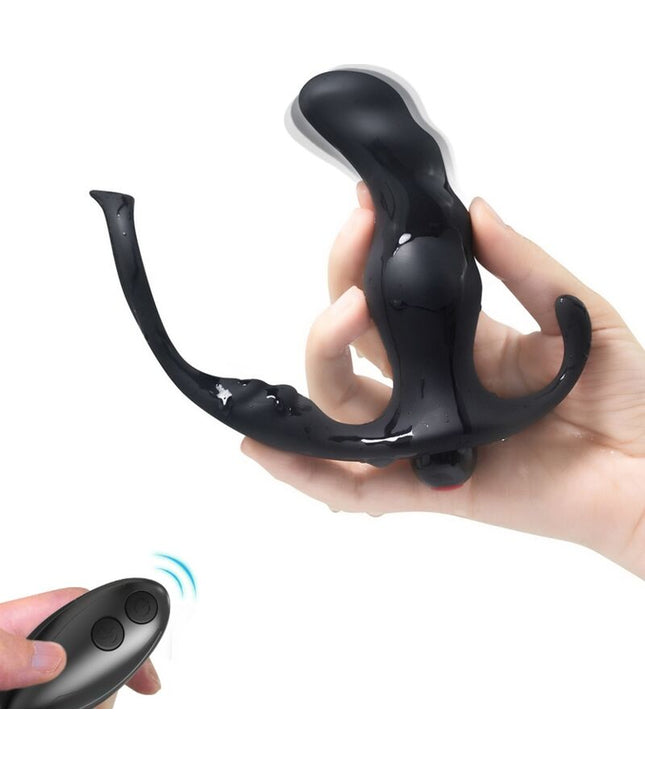 ARMONY - VIBRATORE ANALE PROSTATA KNIGHT E TELECOMANDO ANELLO NERO