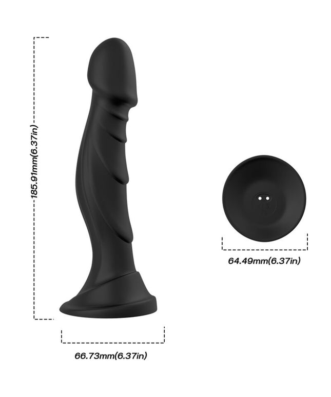 ARMONY - VIBRATORE DILDO E TELECOMANDO PLUG ANALE NERO