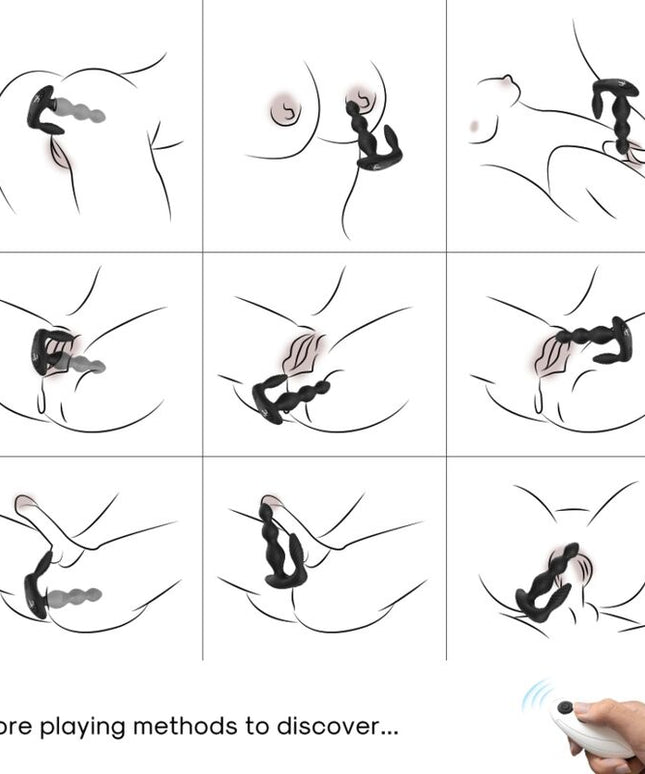 ARMONY - VIBRATORE E STIMOLATORE MANFUN PLUG ANALE TELECOMANDO NERO