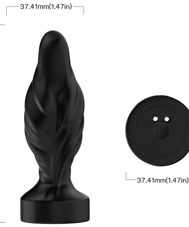 ARMONY - VIBRATORE E PLUG ANALE TELECOMANDO NERO