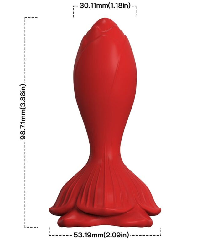 ARMONY - VIBRATORE ROSA E TELECOMANDO PICCOLO PLUG ANALE ROSSO