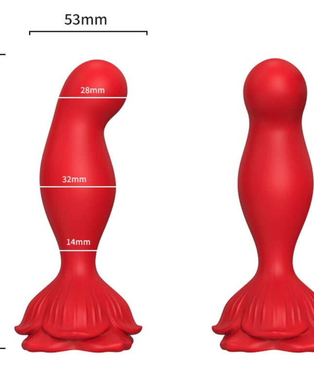 ARMONY - VIBRATORE ROSA E TELECOMANDO PLUG ANALE ROSSO