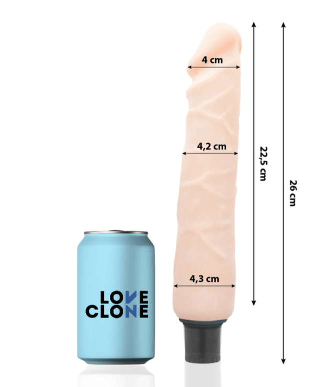 loveclone vibratore autolubrificante jansen 26 cm o 4 2 cm