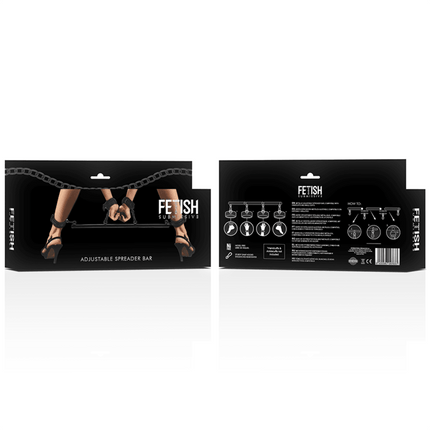 bondage sottomesso fetish barra separatrice regolabile 4 pezzi