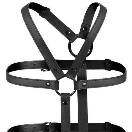 fetish submissive bondage imbracatura regolabile torso e braccia