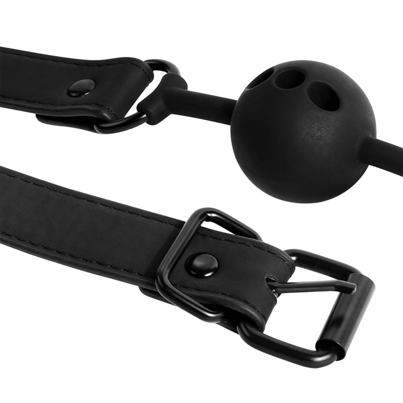 fetish submissive bondage ball gag in silicone traspirante