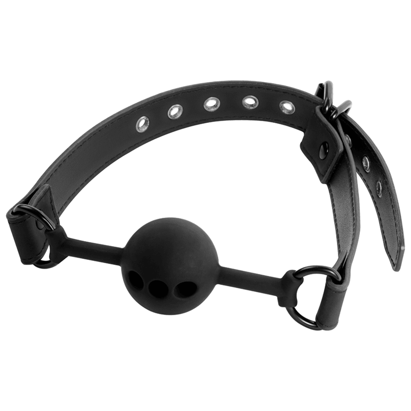 fetish submissive bondage ball gag in silicone traspirante