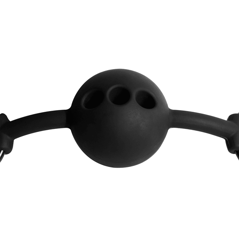 fetish submissive bondage ball gag in silicone traspirante