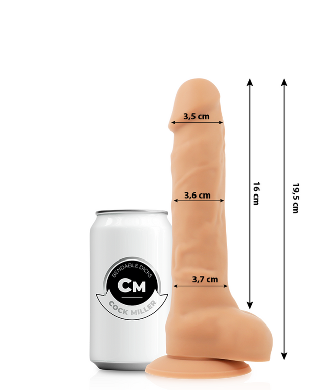 COCK MILLER - COCKSIL ARTICOLABILE DENSIT IN SILICONE 19,5 CM