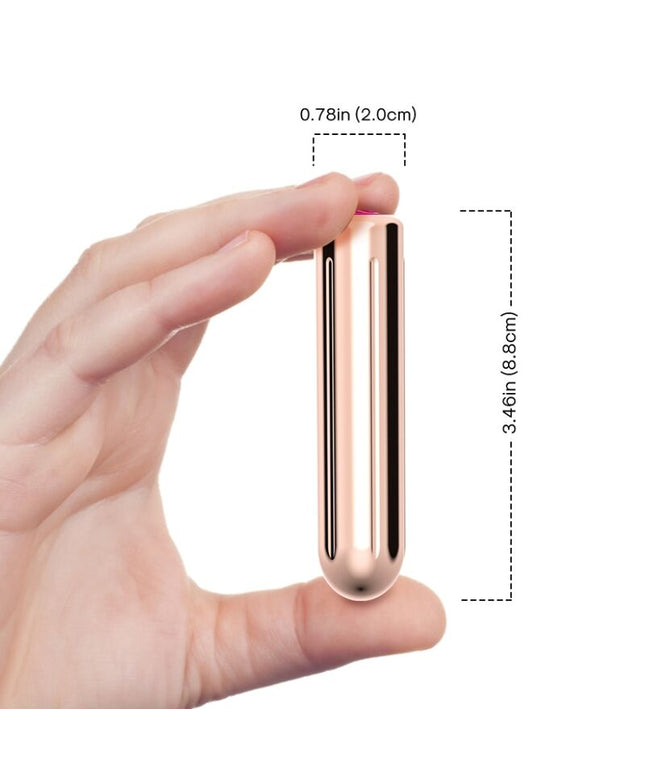 ARMONY - PROIETTILE VIBRATORE TESTATA DORATA 2 CM x 8.8 CM