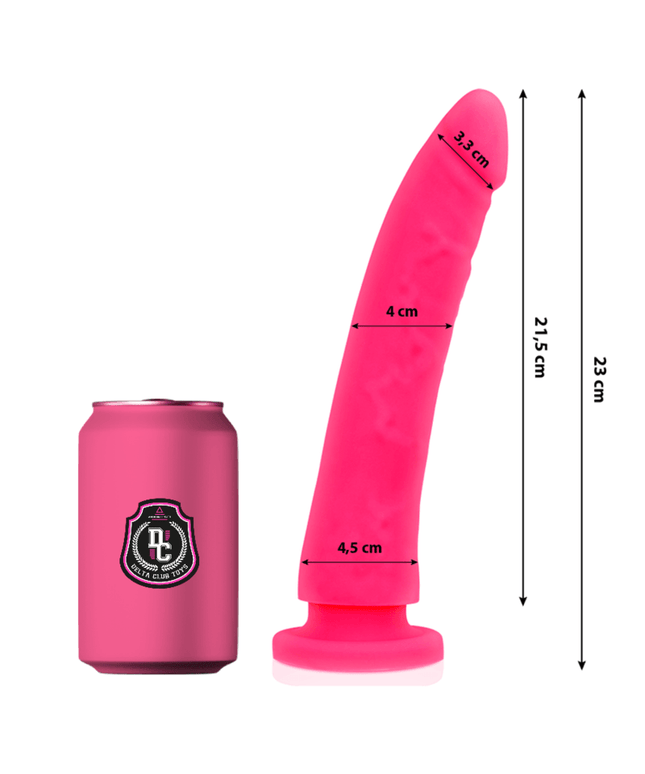 delta club toys dildo medico rosa in silicone 23 cm o 4 5 cm