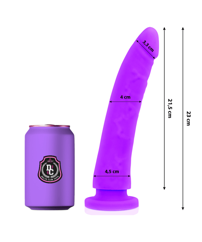 delta club toys dildo medico lilla in silicone 23 cm o 4 5 cm