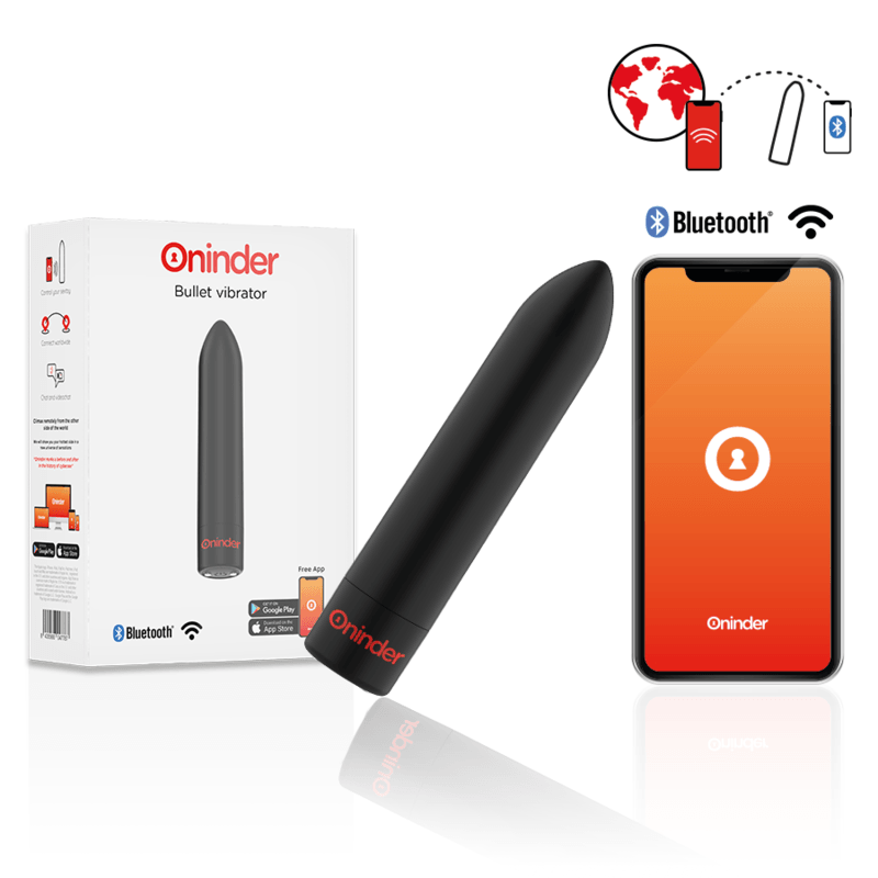 oninder berlin vibratore bullet nero 9 modalita 8 5 x 2 cm app gratuita