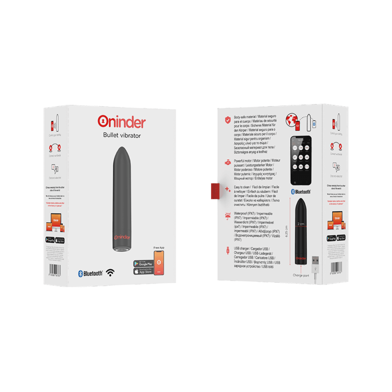 oninder berlin vibratore bullet nero 9 modalita 8 5 x 2 cm app gratuita