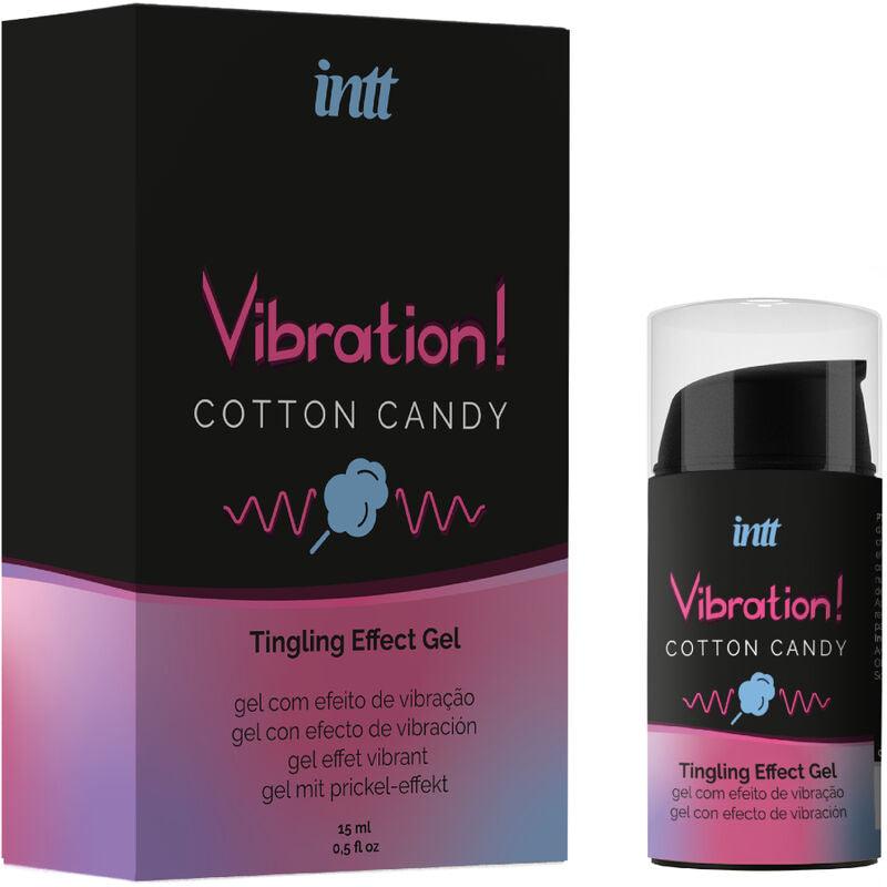 intt gel unisex effetto vibrante zucchero di cotone 15 ml