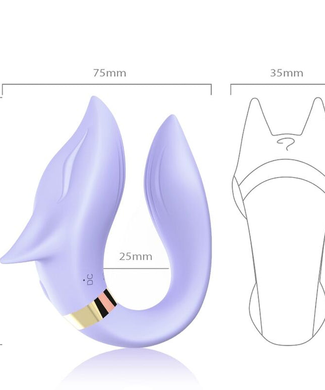 ARMONY - VIBRATORE FOX PER COPPIA TELECOMANDO VIOLA