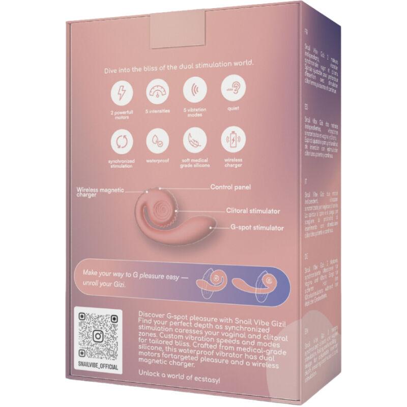 snail vibe gizi dual stimolatore rosa